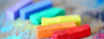 image of coloured chalks