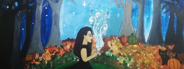 Girl in an animation