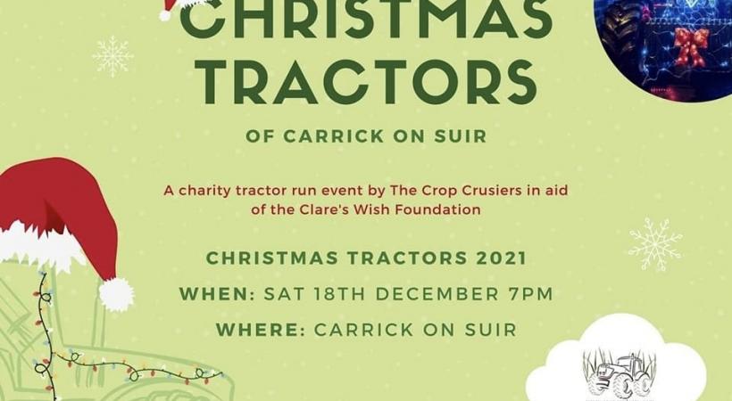 Christmas tractors poster