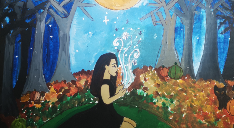 Girl in an animation