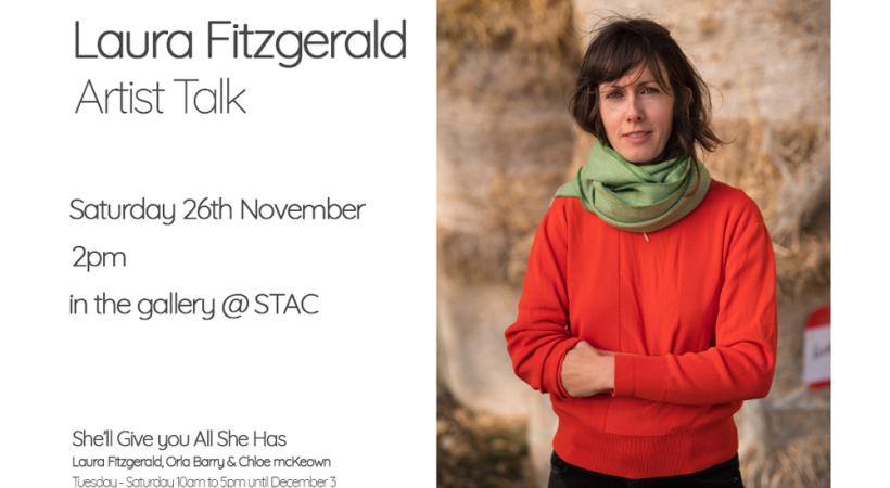 Laura Fitzgerald Artist Talk flyer