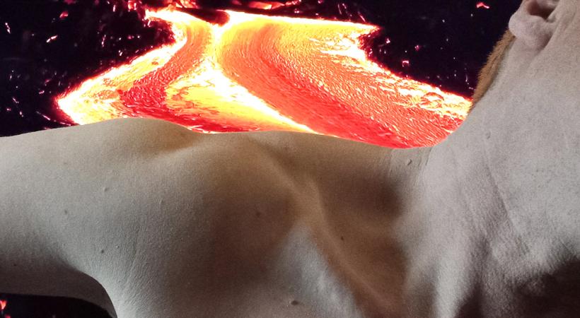 Image of lava and shoulder